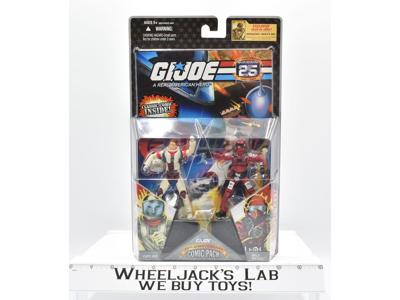 Capt. Ace &amp; Wild Weasel NEW FROM CASE Comic 2 Pack GI Joe 25th Anniversary 2007