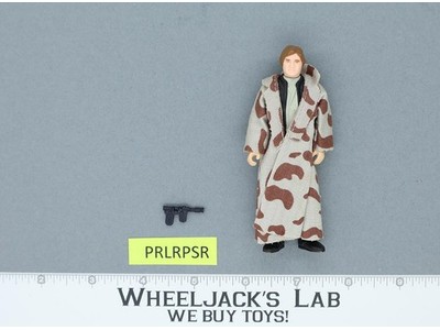 Han Solo Trench Coat 100% Complete Star Wars ROTJ 1983 Vintage Kenner NO REPRO
