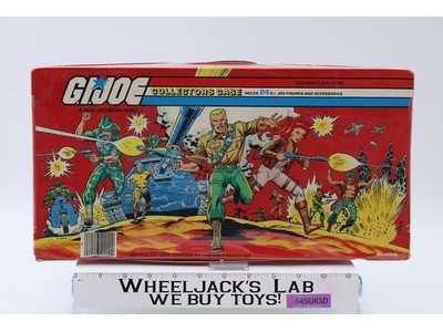 GI Joe Collectors Case 24 Action Figures W/ TRAYS 1984 Tara Toy Accessory