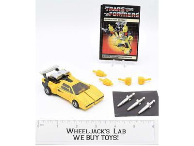 Sunstreaker ~ 100% Complete 1984 Pre-Rub Hasbro G1 Transformers WITH MANUAL