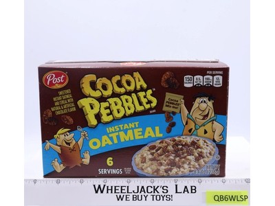 The Flintstones Cocoa Pebbles Instant Oatmeal 2023 Post Hanna-Barbera EMPTY BOX