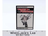Swoop Action Figure Instruction Manual Booklet 1985 Hasbro G1 Transformers