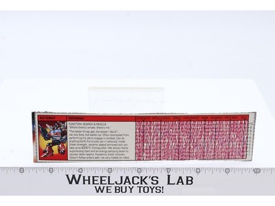 Inferno Action Figure Robot Tech Spec 1985 Vintage Hasbro G1 Transformers