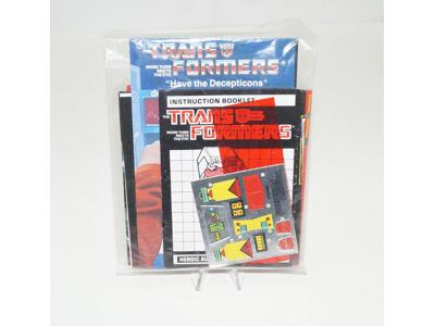 Kup Decal Sticker Sheet PACKET G1 Transformers 1986 Vintage Hasbro