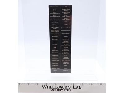 Black Labels Sticker Sheet for Vinyl Collector Case ORIGINAL Star Wars Kenner