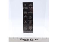 Black Labels Sticker Sheet for Vinyl Collector Case ORIGINAL Star Wars Kenner