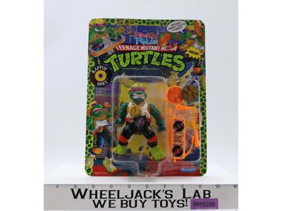 Rappin' Mike Teenage Mutant Ninja Turtles TMNT 1991 Playmates Figure NEW SEALED