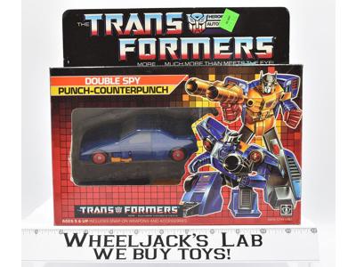 Punch NICE BOX MINT FIGURE UNUSED STICKERS MIB 1986 Vintage G1 Transformers