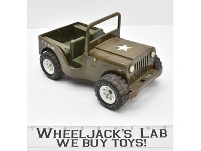Jeep Willy's Military Army Jeep G-452-8 Pressed Steel 10" Vintage Tonka