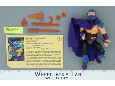 Shredder SOFT HEAD 100% Complete Teenage Mutant Ninja Turtles Playmates 1988