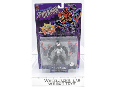 Stealth Venom BLACK Spider-Man Special Collector Series 1996 MOSC Marvel Toybiz