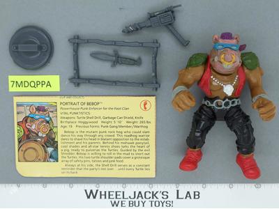 Bebop SOFT HEAD 100% Complete Teenage Mutant Ninja Turtles TMNT 1988 Playmates