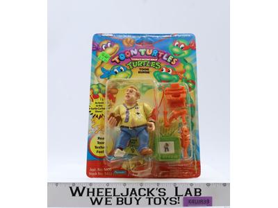 Toon Burne W/ Card & Bubble TMNT 1993 Playmates Action Figure NEW UNPUNCHED