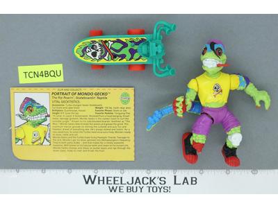 Mondo Gecko 100% Complete Teenage Mutant Ninja Turtle TMNT Playmates 1990 Figure