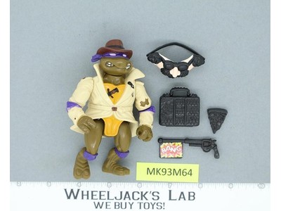 Don the Undercover Turtle 100% Complete TMNT Playmates 1990 Vintage Figure