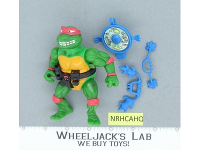 Breakfightin' Raphael Wacky Action 100% Complete TMNT 1989 Playmates Vintage