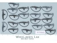 Lot of 20 AT-AT Driver Blaster Rifle Gun Star Wars Kenner Vintage