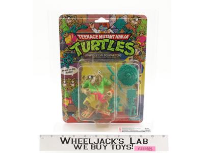 Napoleon Bonafrog CAS GRADED 80 80/80/90 37-Back TMNT 1990 Playmates NEW SEALED
