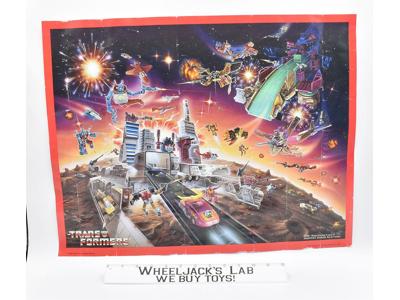 Metroplex 1986 SpaghettiOs Promotional Poster 17 x 22 G1 Transformers Vintage