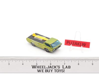 Deora Lime Green 1967 1968 Redline Hot Wheels Mattel Vintage RL w/ Surfboard
