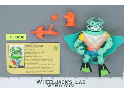 Ray Fillet 100% Complete Teenage Mutant Ninja Turtles TMNT 1990 Playmates