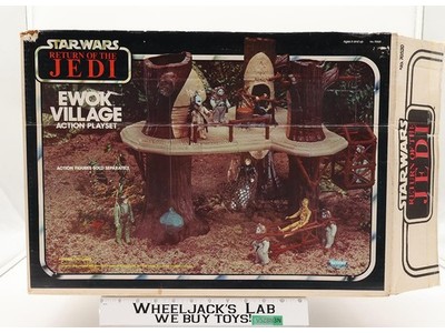 Endor Ewok Village 100% Complete W/Box + Insert Star Wars 1983 Kenner Playset