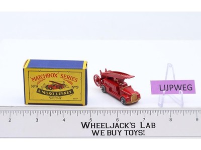Dennis Fire Engine #9B MOKO Lesney Matchbox 1957 Vintage England Diecast Toy