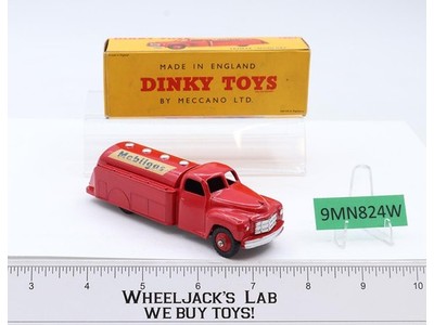DINKY Toys #440 Tanker Mobilgas Diecast 1958 Vtg Meccano England