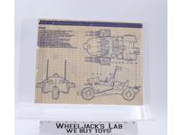 Cobra Stun 1986 ORIGINAL Instructions / Blueprints G.I. Joe Hasbro Action Figure