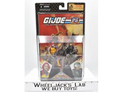 Scarlett Gi Joe Hawk NEW FROM CASE Comic 2 Pack GI Joe 25th Anniversary 2007