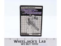 Onslaught Action Figure Vintage Instruction Manual Booklet 1985 G1 Transformers