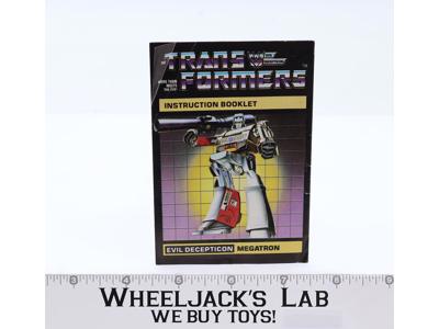 Megatron Action Figure Vintage Instruction Manual 1984 Hasbro G1 Transformers