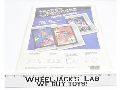 3 Book Covers Optimus Megatron Starscream Jazz G1 Transformers 1985 Vintage