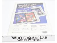 3 Book Covers Optimus Megatron Starscream Jazz G1 Transformers 1985 Vintage