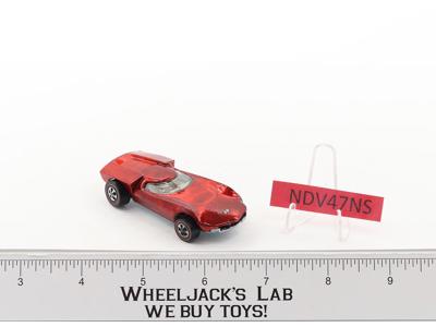 Turbofire Red w/ White Interior Hot Wheels 1968 1969 Mattel Vintage Redline RL