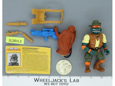 Safari Michaelangelo TMNT Adventures Safari Mike 1994 Playmates Figure