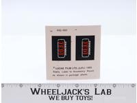 Chewbacca Bandolier Strap Sticker Labels 1983 Star Wars Return of the Jedi