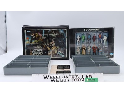 Star Wars Vinyl Collector's Case w/ Insert & STICKERS 1977 Kenner Carry Case