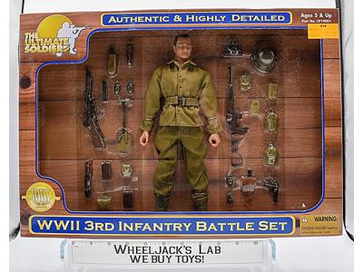 WWII 3rd Infantry Battle Set NEW 21st Century Toys The Ultimate Soildier 1:6 12"