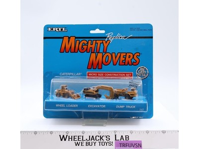 Caterpaller Micro Size Construction Set Replica Mighty Movers Ertl 1991 MOSC