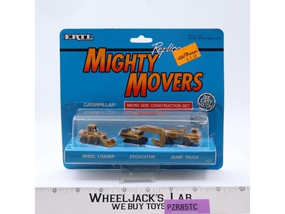 Caterpaller Micro Size Construction Set Replica Mighty Movers Ertl 1991 MOSC