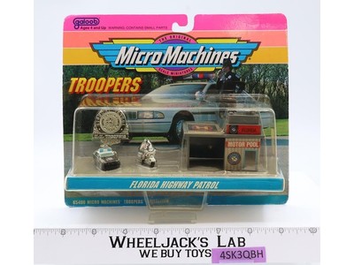 Florida Highway Patrol #1 65400 Micro Machines Troopers Galoob 1992 NEW MOSC