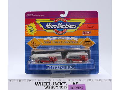 Semi Truck Collections #5 Firefighters Micro Machines Galoob 1989 NEW MOSC