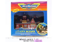 #6468 Train Station Micro Machines City Scenes 1989 Galoob Vintage NEW MIB