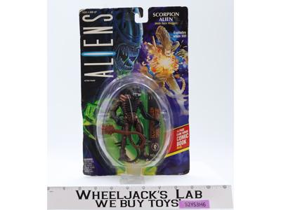 Scorpion Alien W/ Face Hugger & Comic Book Aliens 1992 Kenner Figure NEW SEALED