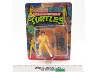 April O'Neil 10-Back Blue Stripes TMNT 1988 Playmates Action Figure NEW SEALED