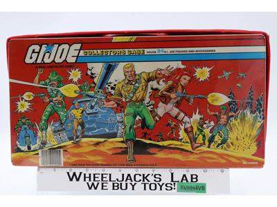 GI Joe Collectors Case 24 Action Figures W/ TRAYS 1984 Tara Toy Accessory