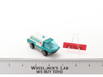 The Heavyweights Ambulance Aqua 1969 1970 Redline Hot Wheels Mattel Vintage RL