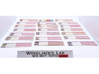 Lot of 21 Action Figure Tech Specs Vintage Hasbro G1 Transformers