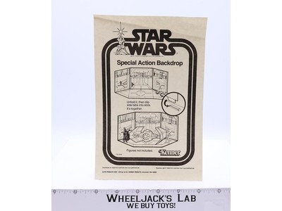 Star Wars Special Action Backdrop Kenner Instructions Psper Insert 1977 RARE